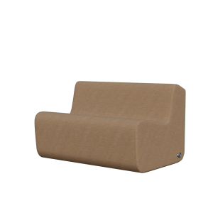 Abecca Anti Ligature Eagle 2 Seater Couch Low Back Couch EF12 Tessuto Castano2