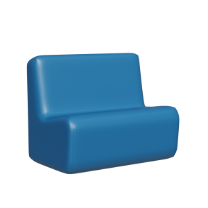 Abecca Anti Ligature Hawk Two Seater Couch HF11 Teal 1