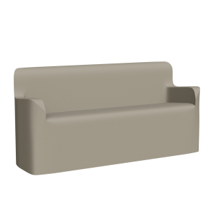 Abecca Anti Ligature Armadillo Limbershield 3 seater Arm Couch AR50 Pantone Warm Grey 5 CP