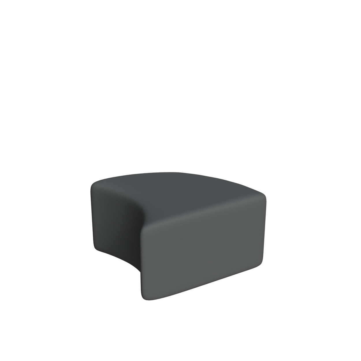 Abecca Anti Ligature Armadillo Limbershield Quarter Rounded Coffee Table AR95 Pantone 425 1