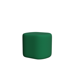 Abecca Anti Ligature Armadillo Limbershield Rounded Ottoman AR103 Pantone 3493