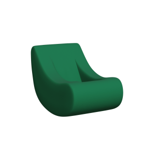 Abecca Anti Ligature Armadillo Limbershield Sensory Rocking Chair AR70 Pantone 349 1