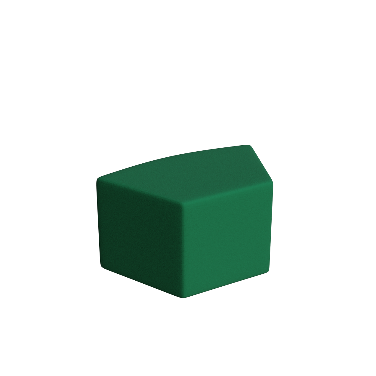 Abecca Anti Ligature Armadillo Limbershield Shaped Ottoman AR104 Pantone 349